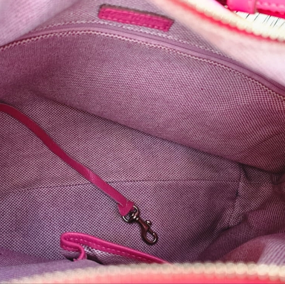 DOONEY & BOURKE PINK LEATHER HOBO BAG - Picture 5 of 6